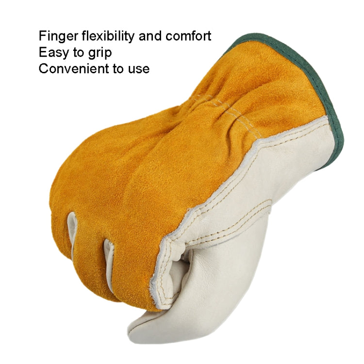 CD1008 Leather Gardening Work Gloves Flower Planting Wear-resistant Gloves