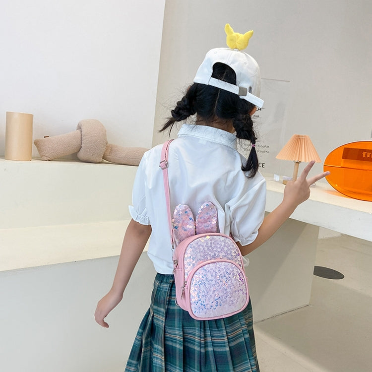 PU Children Sequin Backpack Girls Single-Shoulder Bag