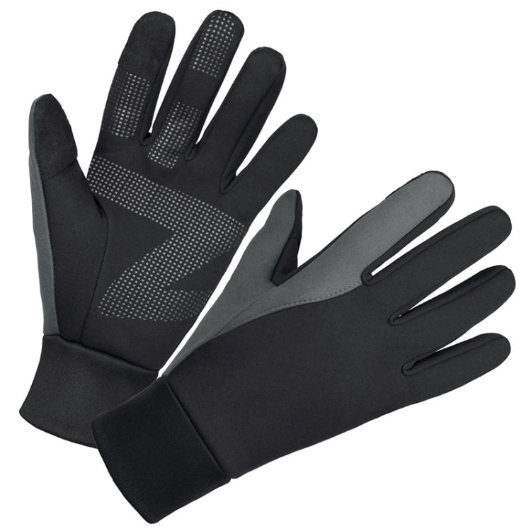 Touch Screen Anti-slip Waterproof Outdoor Sports Warm Cycling Gloves, Size: