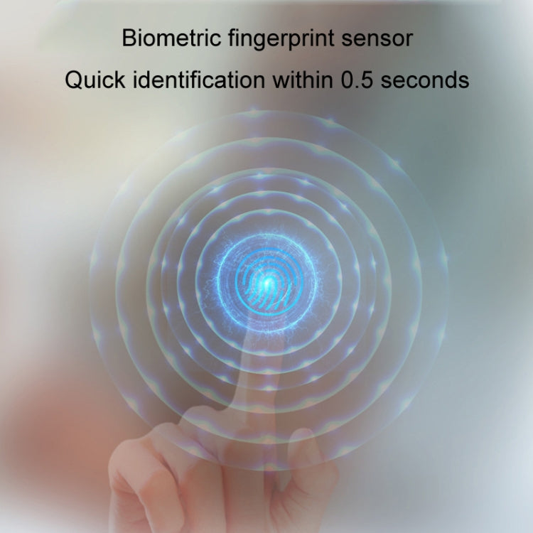 M8 Tuya Smart Wifi Fingerprint Anti-Theft Remote Control Electronic Door Lock, Specification: Bronze 24x240mm