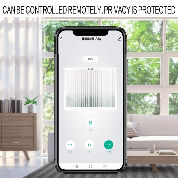 X101 Smart Home Automatic Curtain Machine With RC, Style: Roman Pole Model Double Host