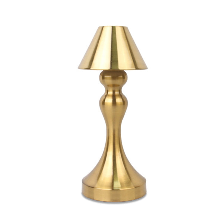 Retro Bar USB Rechargeable Metal Touch Desk Lamp, Specification: Gold