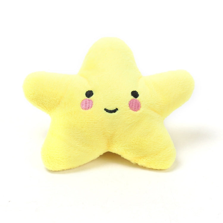 3pcs Pet Teething Toy Plush Starfish Sounding Toy
