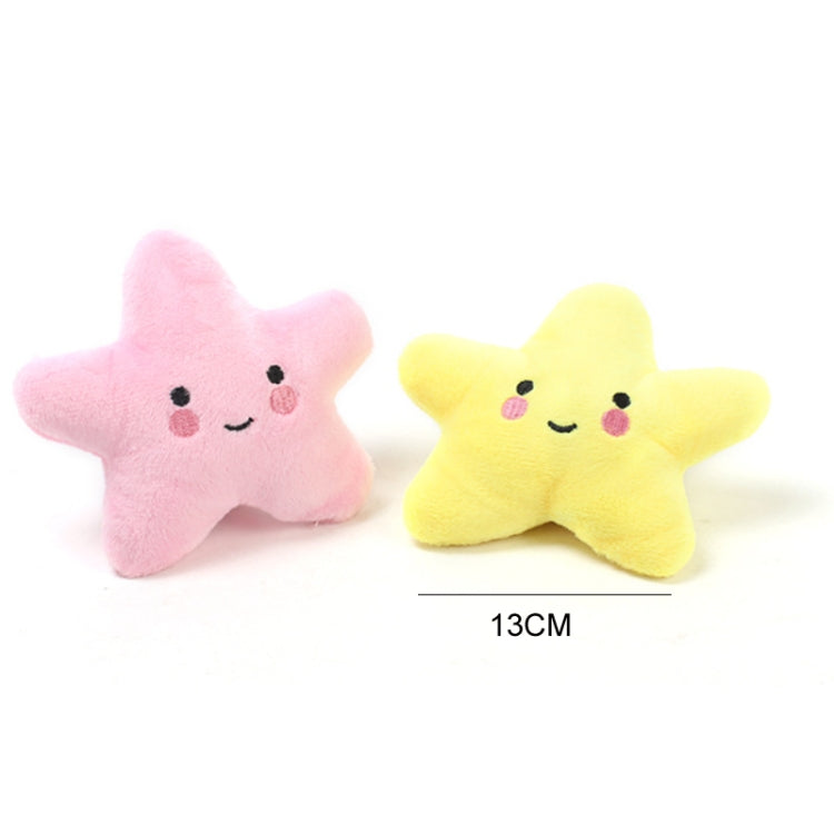 3pcs Pet Teething Toy Plush Starfish Sounding Toy