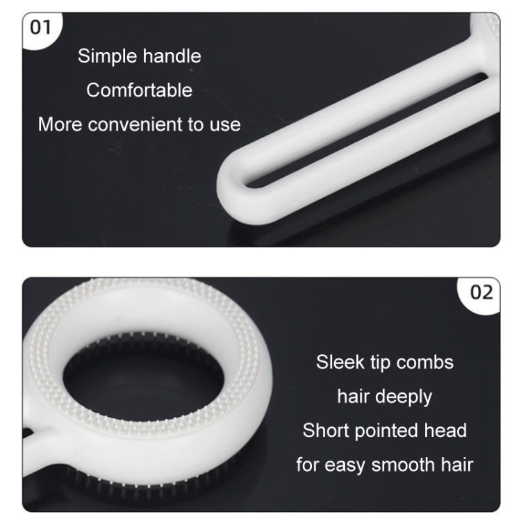 2pcs Cat Double Sided Hair Removal Comb Pet Cleaning Brush, Random Color Delivery