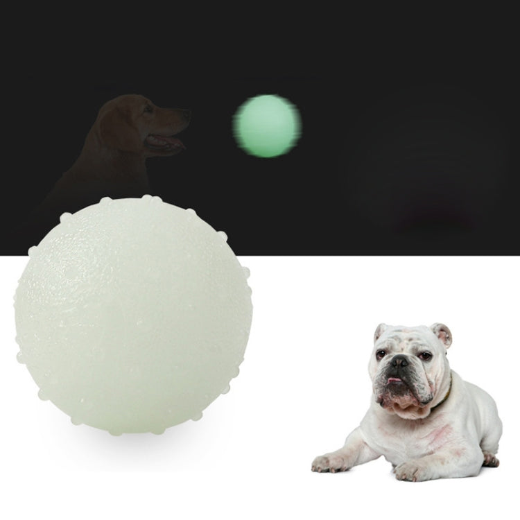 3pcs TPR Bite Resistant Luminous Bouncy Ball Pet Toys, Size: Small 6cm