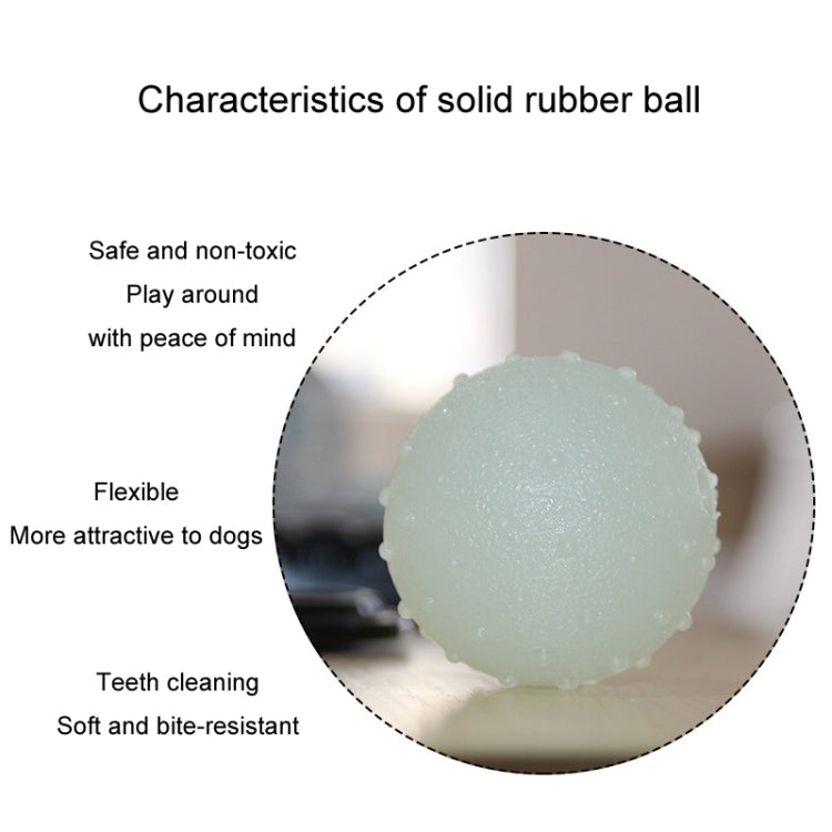 3pcs TPR Bite Resistant Luminous Bouncy Ball Pet Toys, Size: Small 6cm