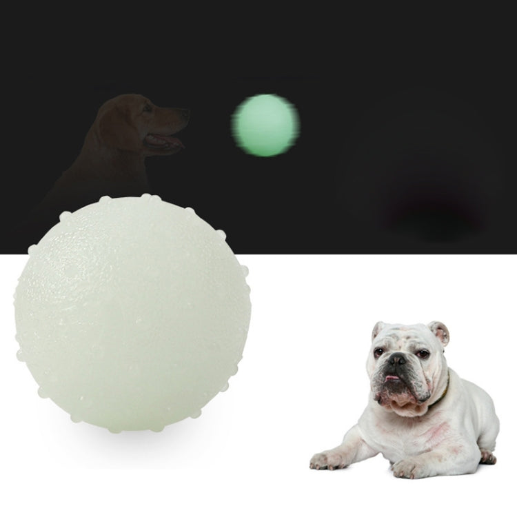 3pcs TPR Bite Resistant Luminous Bouncy Ball Pet Toys, Size: Large 6.5cm
