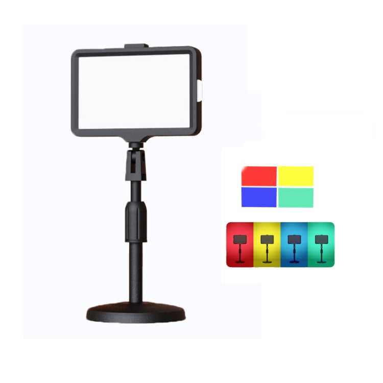 8 Inch 3200-5500K Three-color Temperature Photography Flat-panel Live Fill Light,Spec: 30cm Bracket