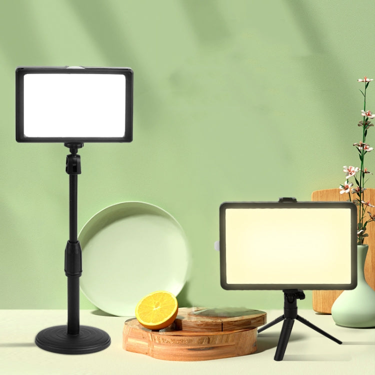 8 Inch 3200-5500K Three-color Temperature Photography Flat-panel Live Fill Light,Spec: 30cm Bracket