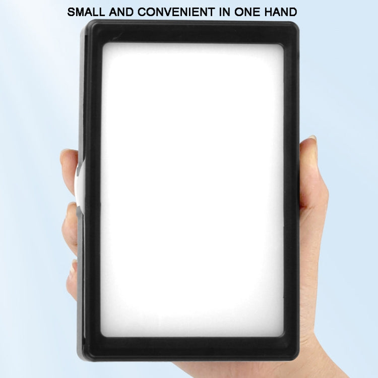 8 Inch 3200-5500K Three-color Temperature Photography Flat-panel Live Fill Light,Spec: 42cm Bracket