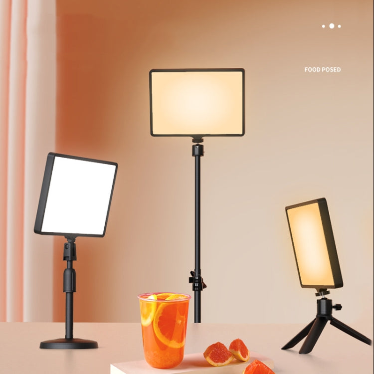10 Inch 3000-6500K Three-color Temperature Photography Flat-panel Live Fill Light,Spec: 42cm Bracket