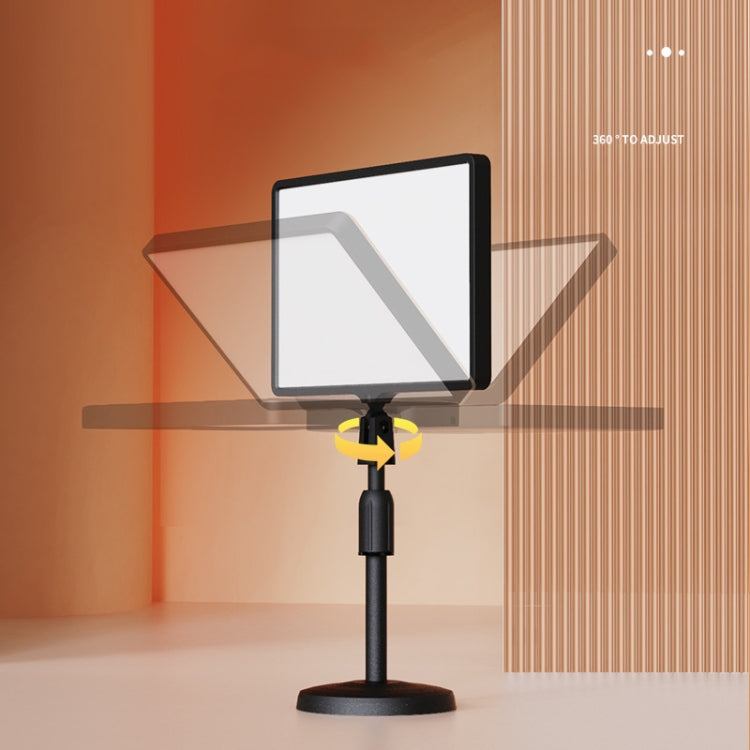 10 Inch 3000-6500K Three-color Temperature Photography Flat-panel Live Fill Light,Spec: 2.1m Bracket