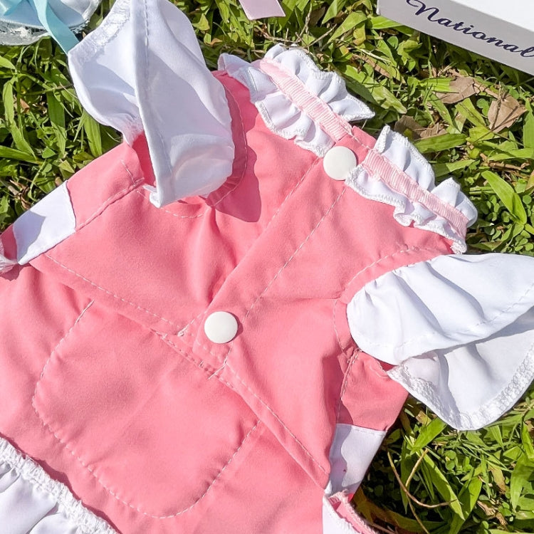 Pet Parent-child Dress Maid Skirt Can Be Hung With Leash, Size: