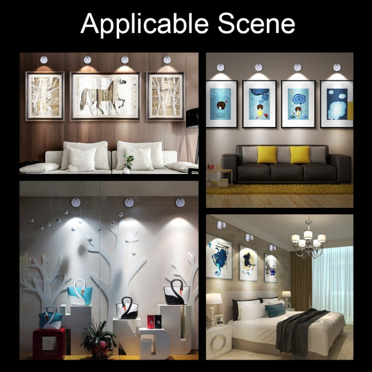 TL005 Recharging Background Wall LED Spotlights Gallery Decorative Lights without Remote Control