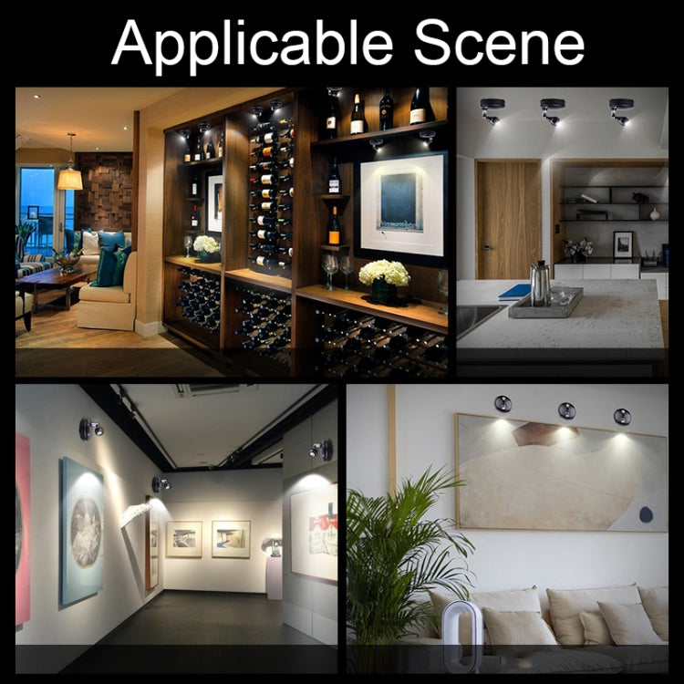 TL006-SIN Jewelry Art Exhibition USB Charging Decorative Wall-mounted LED Spotlights without Remote Control