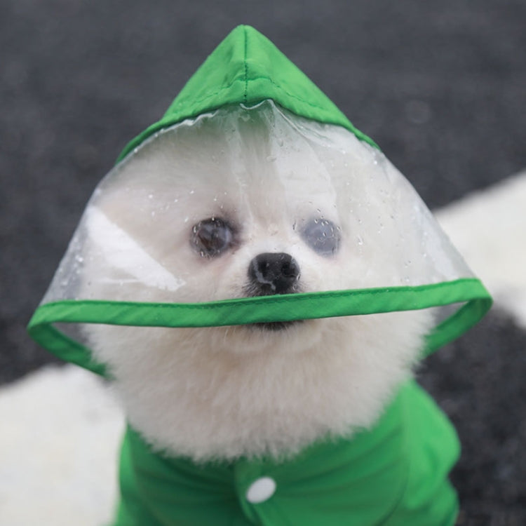 All-inclusive Pet Four-leg One-piece Outdoor Waterproof Raincoat, Size: