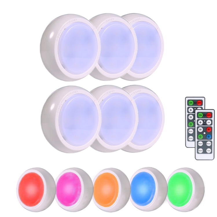 Ambience Pat Light Bedside Eye Protection Night Light, Color: RGBW Color Light Battery