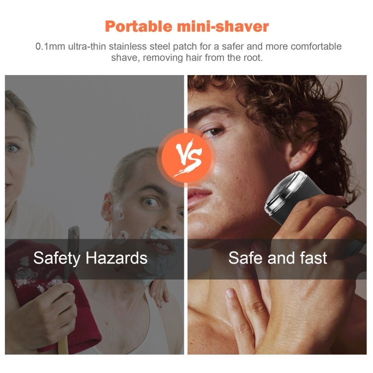 Pocket Size Washable Electric Razor USB Rechargeable Travel Shavers for Men