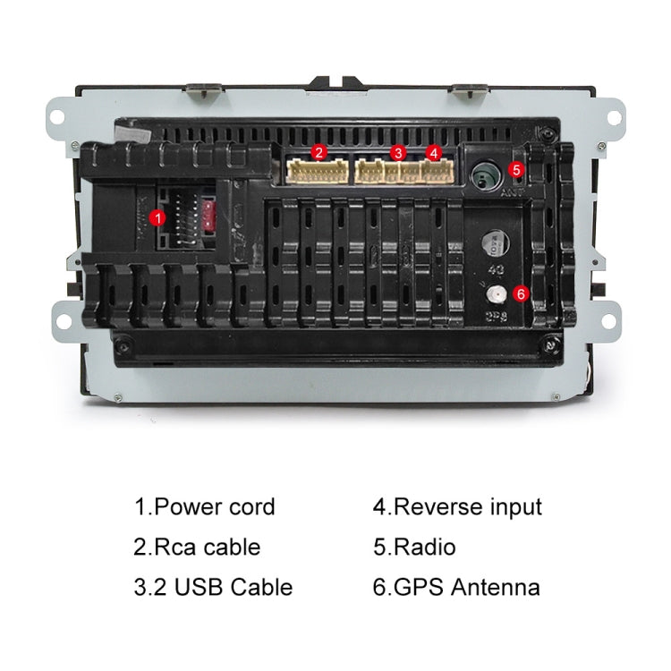 A2743 For Volkswagen 1+16G 9-inch Central Control Large Screen With Carplay Car Android10.0 Navigator Player, Style: Standard+4Lights Camera
