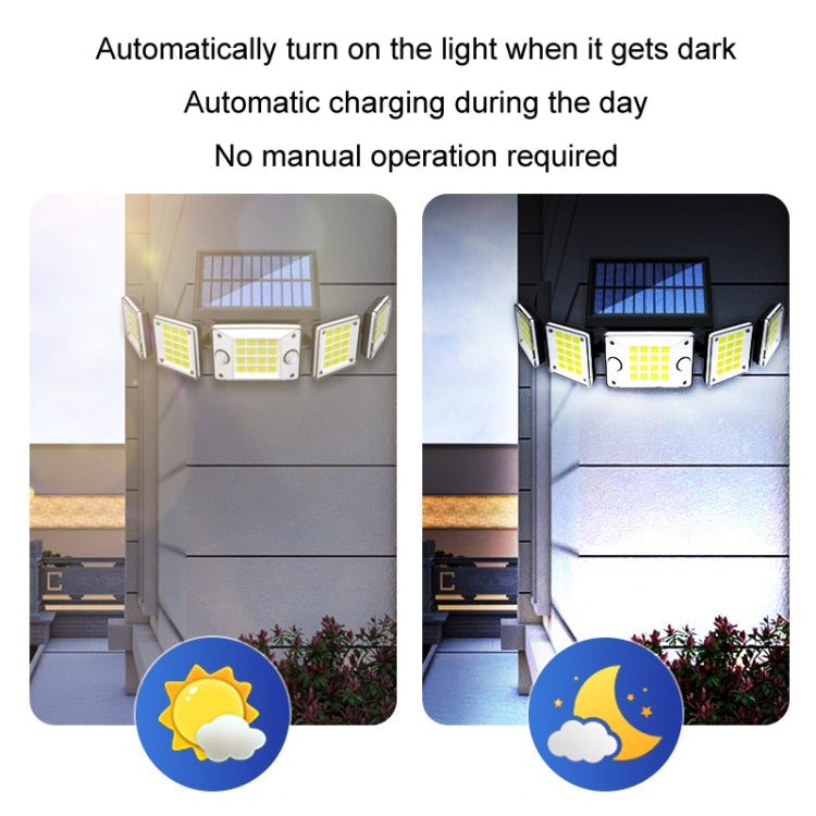 Outdoor Waterproof Solar Human Body Double Induction Wall Light, Specification: TY10707 One-piece