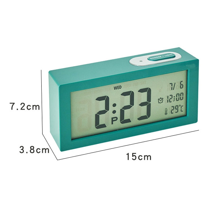 8890H Multifunctional Photosensitive Bedside Small Alarm Clock LCD Screen Digital Clock