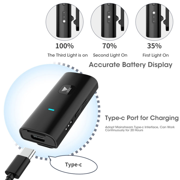 A90 Bluetooth 5.0 Car Wireless Audio TF Player Speaker Receiver