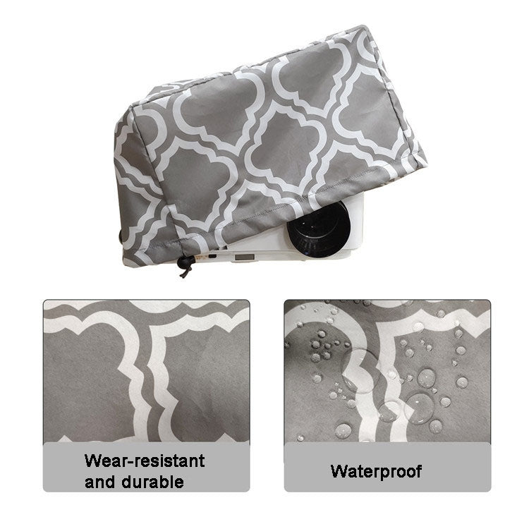 Projector Dust Cover Ceiling Household Appliance Dust Cover With Drawstring 35 x 35 x 22cm(Gray)