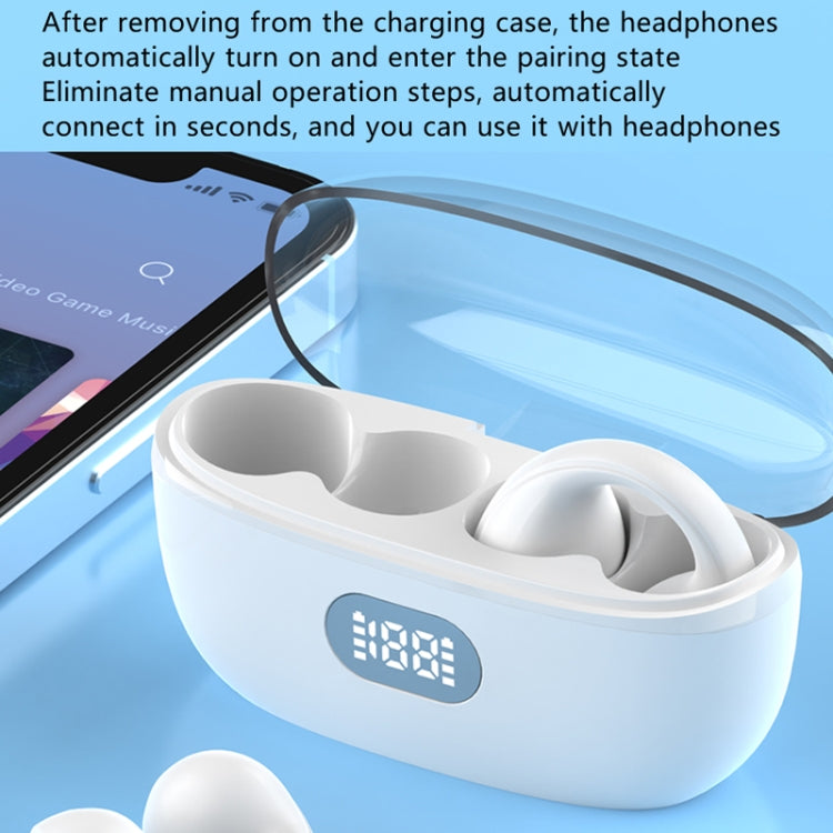 AIR8 Clip Ear With Digital Display Charging Bin Wireless Bluetooth Earphones