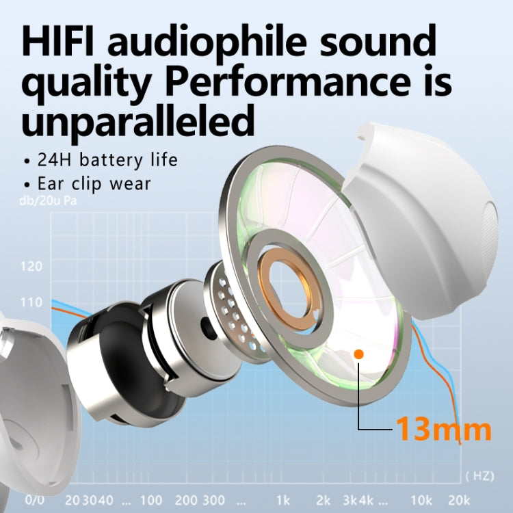 AIR8 Clip Ear With Digital Display Charging Bin Wireless Bluetooth Earphones