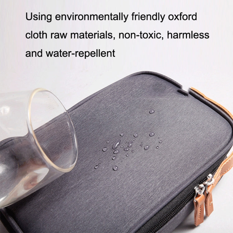 Power Data Cable Storage Bag Digital Mobile Hard Disk Protective Cover , Size: Medium (Blue)