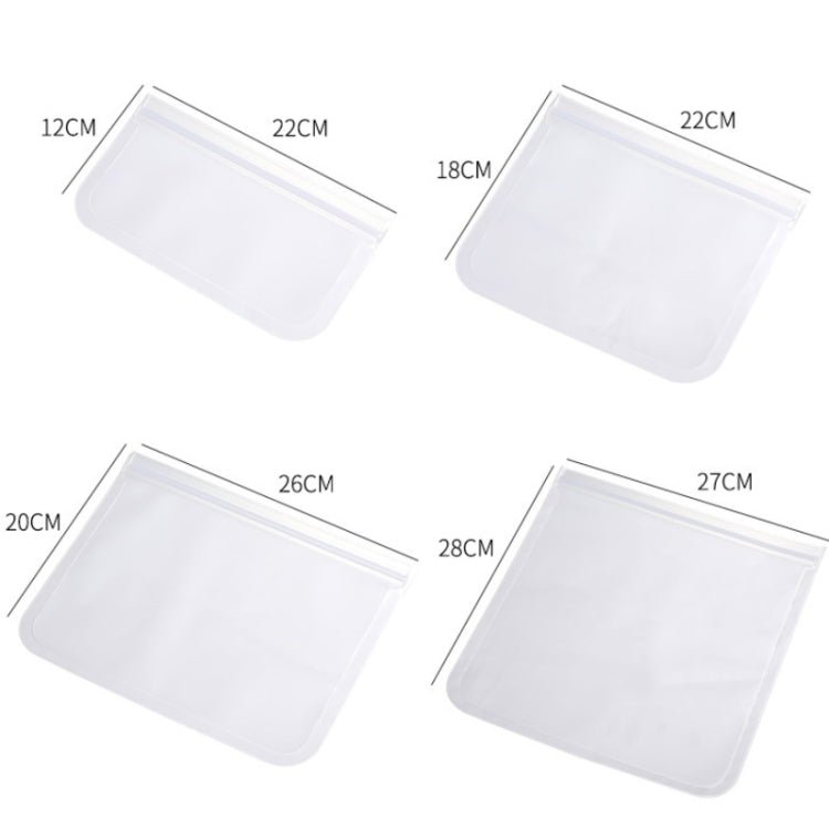 10pcs EVA Refrigerator Reusable Food Airtight Peservation Bag, Size: Large