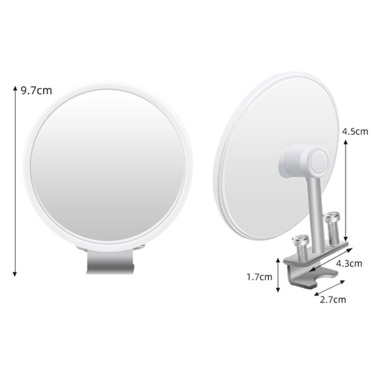 1pair Car Rearview Auxiliary Mirror Blind Spot Viewing Mirror