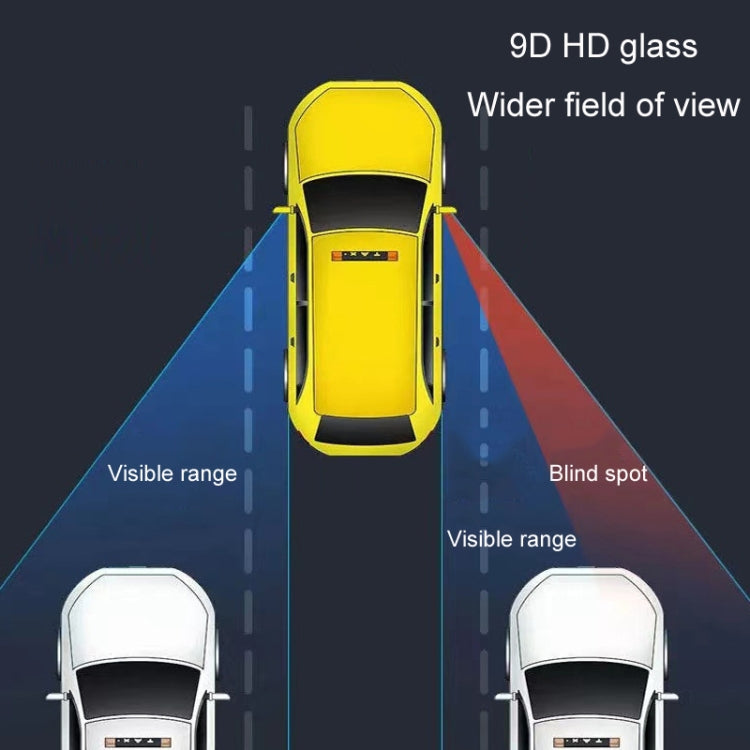 1pair Car Rearview Auxiliary Mirror Blind Spot Viewing Mirror