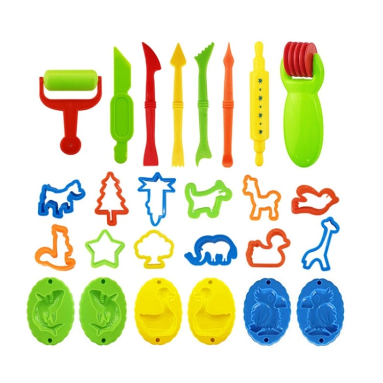26pcs/set Children Pretend Play Toys DIY Color Mud Mold Set