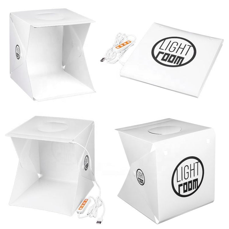 Dimmable Button Type LED Studio Mini Photography Light Box 22 x 23 x 24cm