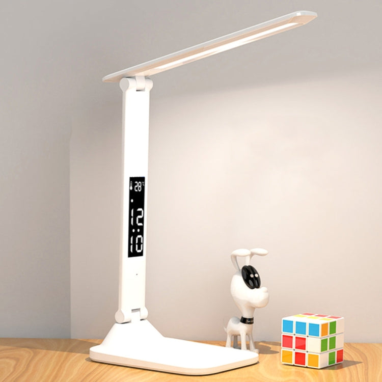LED Intelligent Digital Display Foldable Desk Lamp, Style: USB Straight Plug