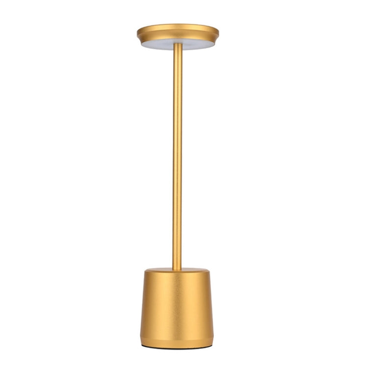 MZ-L2301 Charging Wireless Simple Metal Touch LED Table Lamp, Style: PRO Version Gold