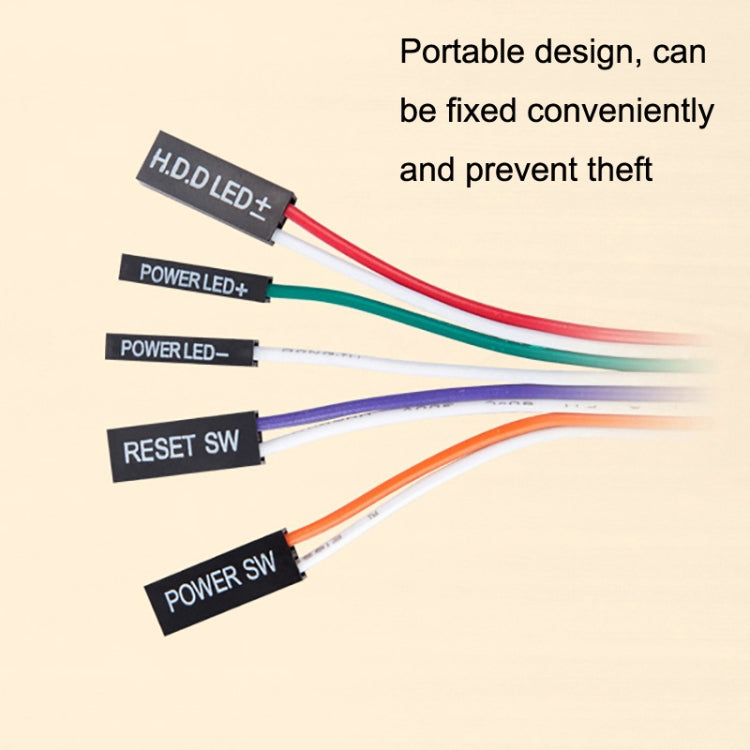 Computer Desktop Switch Internet Bar Main Box Switch Boot Restart Button Extension Line