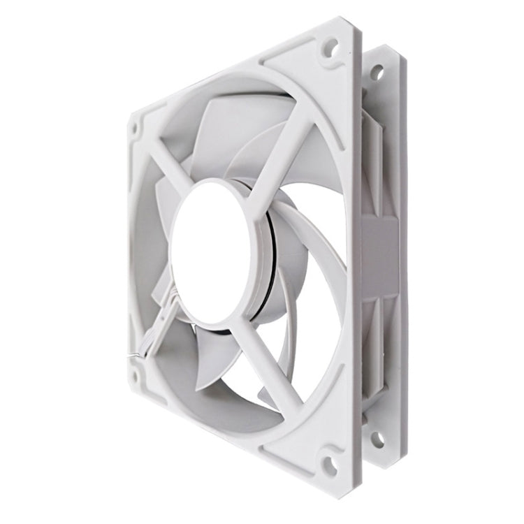 MF12025 4pin High Air Volume High Wind Pressure FDB Magnetic Suspension Chassis Fan 2200rpm (White)