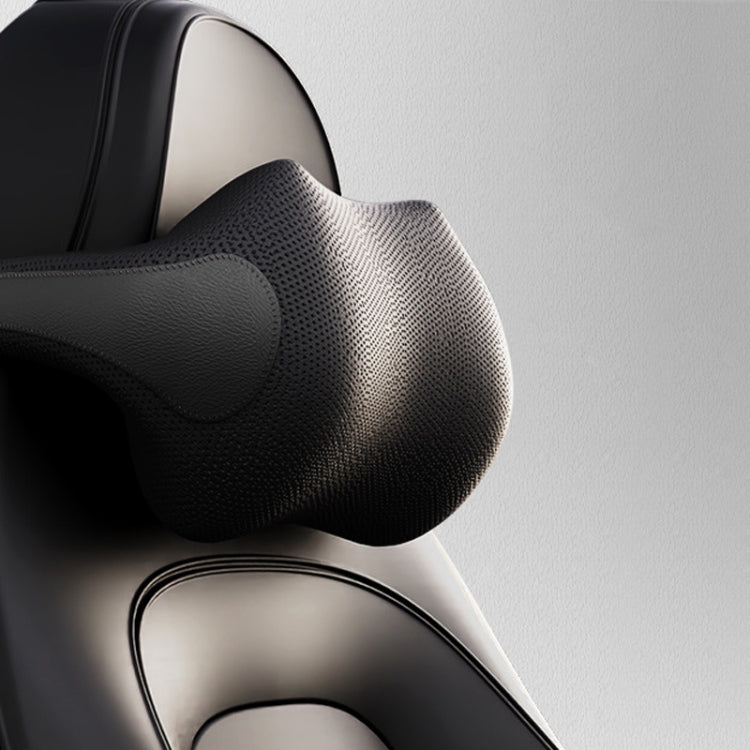 SR-09 Car Neck Pillow Memory Foam Lumbar Support, Style: Ordinary Headrest (Black)