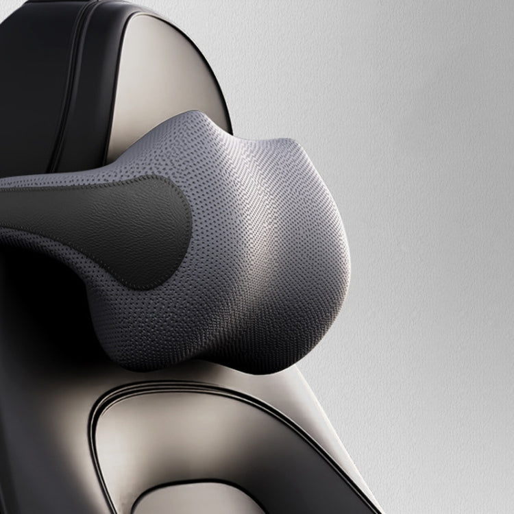 SR-09 Car Neck Pillow Memory Foam Lumbar Support, Style: Ordinary Headrest (Gray)