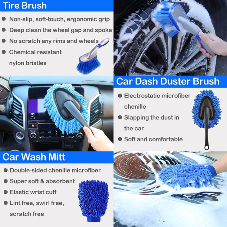 23pcs/set WRS-CS29 Car Wash Cleaning Brush Set Car Interior Crevice Cleaning Electric Drill Brush