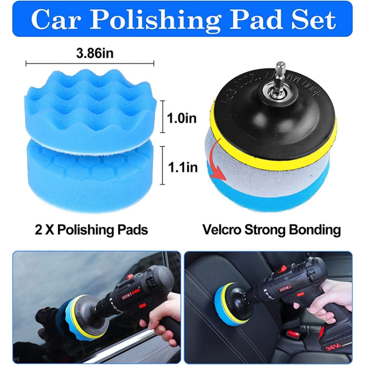 24pcs/set WRS-CS29 Car Wash Cleaning Brush Set Car Interior Crevice Cleaning Electric Drill Brush