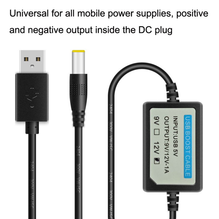 2pcs DC 5V to 12V USB Booster Line Mobile Power Cord