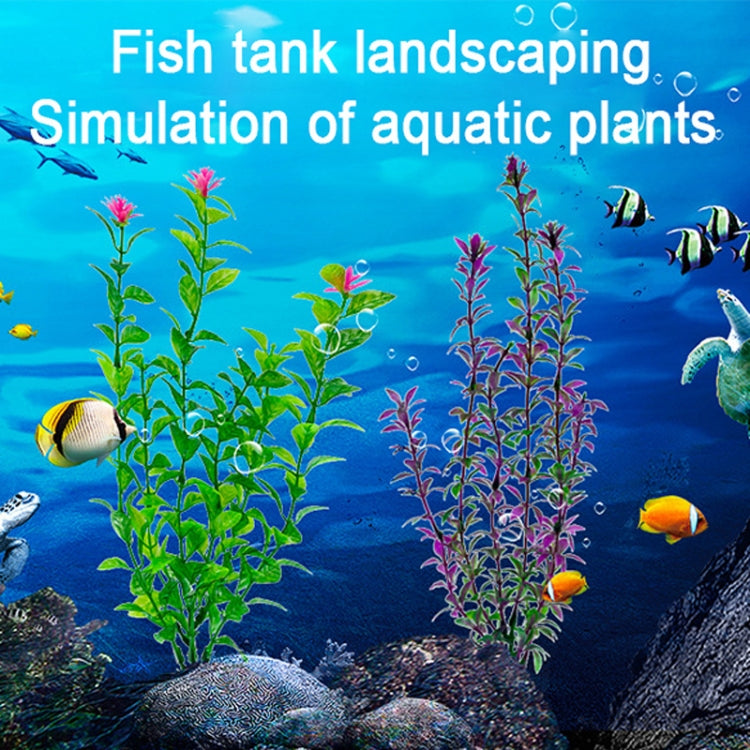 10pcs 25cm Fish Tank Simulation Water Plants Plastic Aquarium Fish Tank Decoration Fake Water Plants