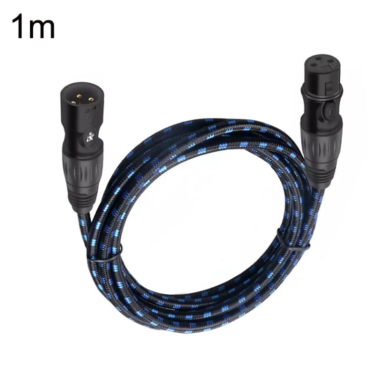 KN006 1m Male To Female Canon Line Audio Cable Microphone Power Amplifier XLR Cable