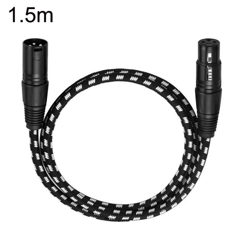KN006 1.5m Male To Female Canon Line Audio Cable Microphone Power Amplifier XLR Cable