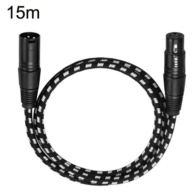 KN006 15m Male To Female Canon Line Audio Cable Microphone Power Amplifier XLR Cable