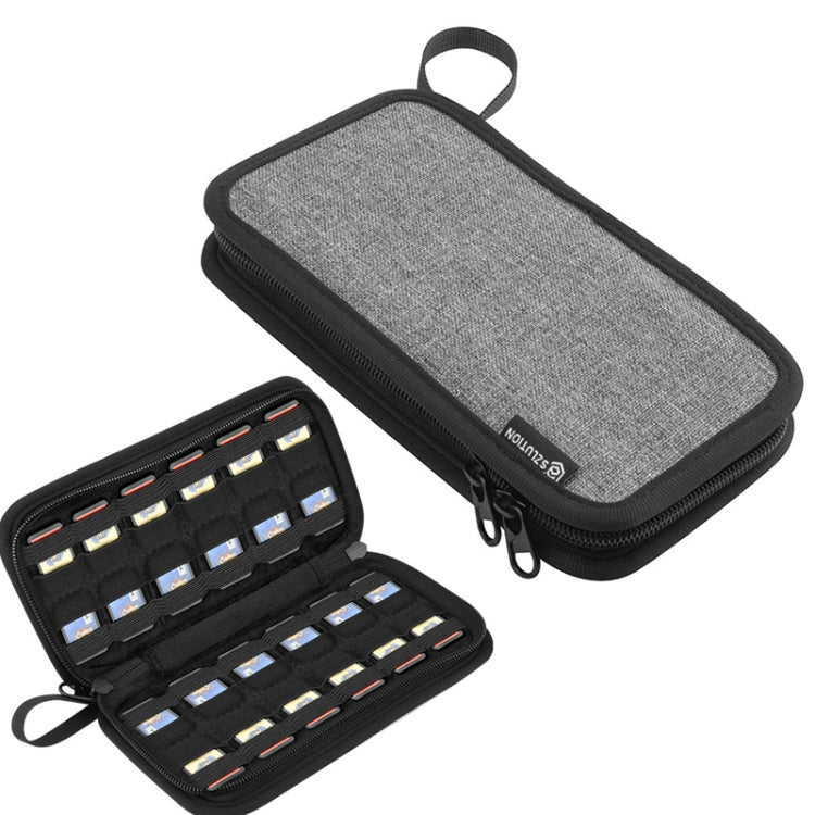 For Nintendo Switch Game Storage Card Bag Can Hold 24 Cards(Grey)